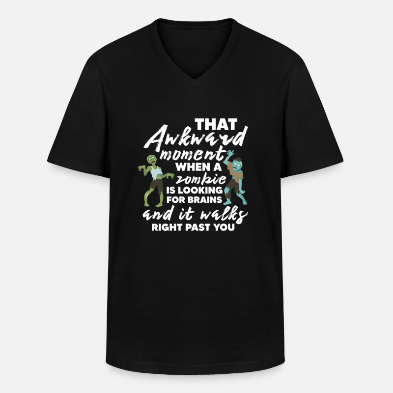 Zombie Zombie-Jäger Zombieapokalypse Geschenk - Männer-T-Shirt mit V-Ausschnitt - Schwarz