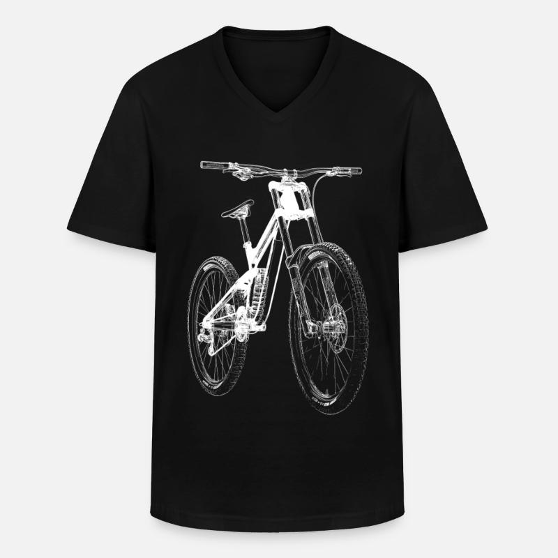 Fahrrad Xray - Männer-T-Shirt mit V-Ausschnitt - Schwarz