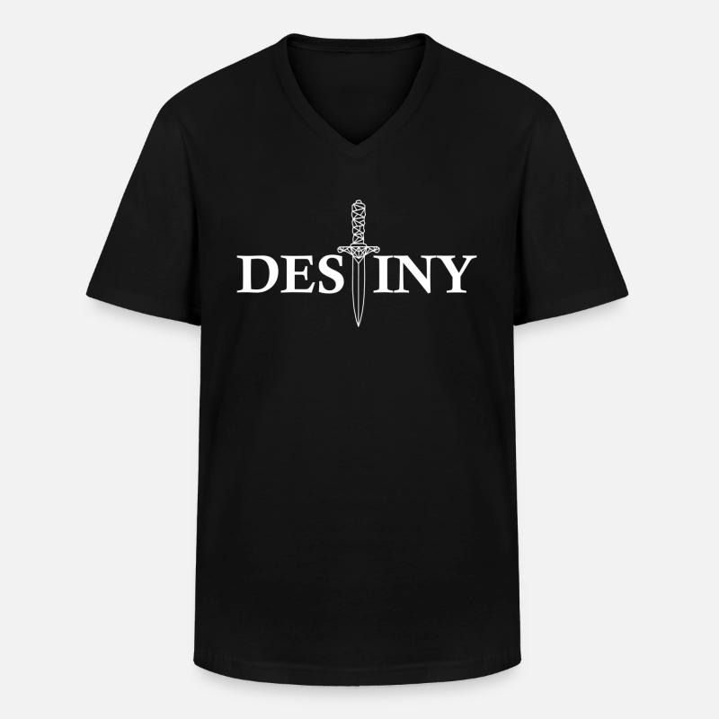 Schicksalsdolch - Männer-T-Shirt mit V-Ausschnitt - Schwarz