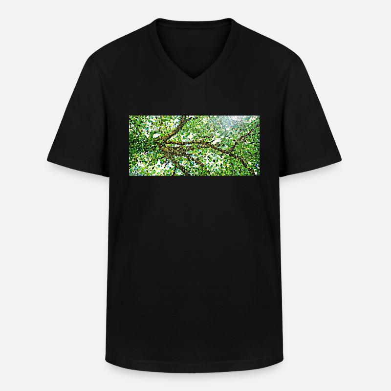 Die anmutigen Äste eines Baumes - Männer-T-Shirt mit V-Ausschnitt - Schwarz