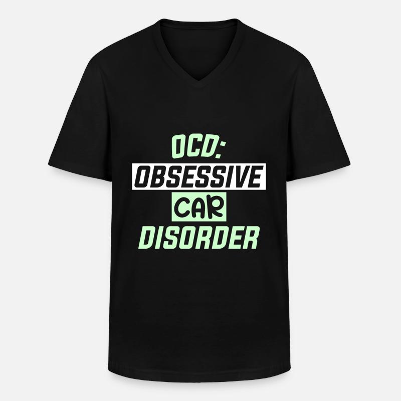 OCD - Männer-T-Shirt mit V-Ausschnitt - Schwarz