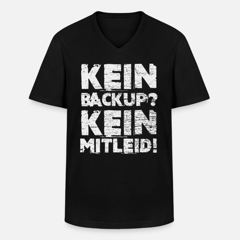 Informatik Administrator Geschenk - Männer-T-Shirt mit V-Ausschnitt - Schwarz