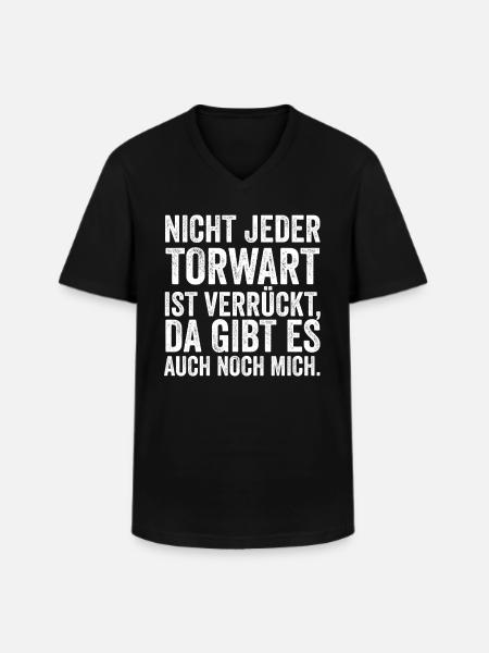 Torwart - Männer-T-Shirt mit V-Ausschnitt - Schwarz