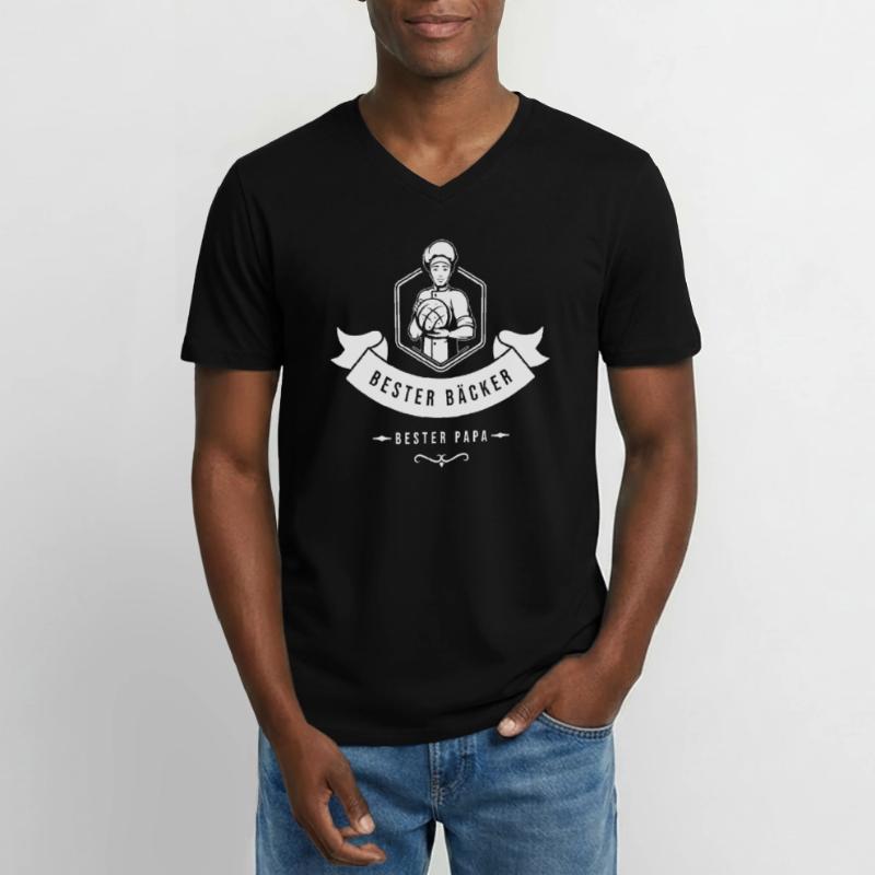 Baking Baker Sourdough Bread Master Men's V-Neck T-Shirt