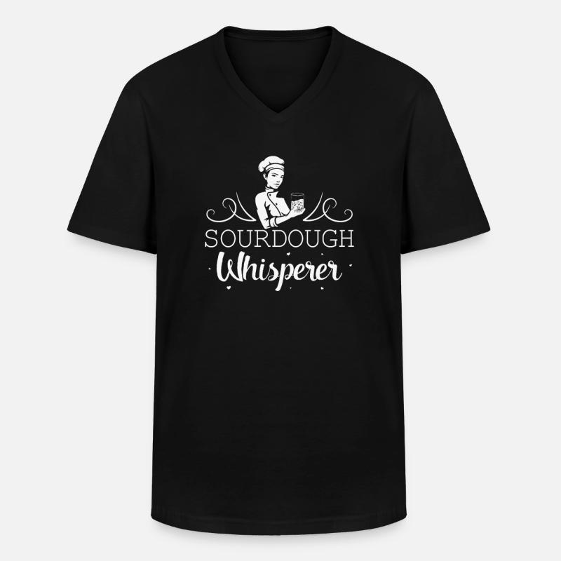 Baking Baker Sourdough Bread Master - Men's V-Neck T-Shirt - black