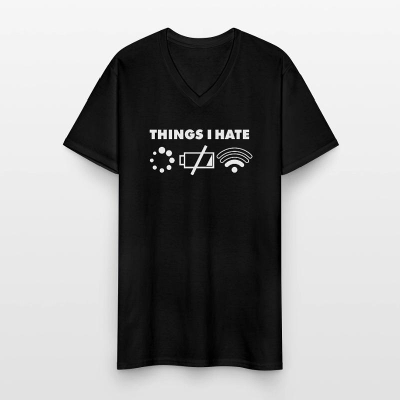 Computer Nerd | Gaming | Things I Hate Programmer Männer-T-Shirt mit V-Ausschnitt