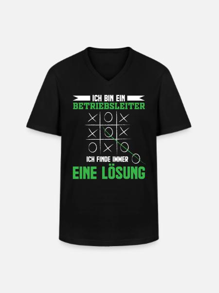 Betriebsleiter - Männer-T-Shirt mit V-Ausschnitt - Schwarz