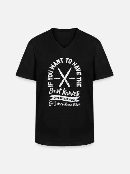 Knifemaking Knife Making Bladesmith Smithing - Men's V-Neck T-Shirt - black
