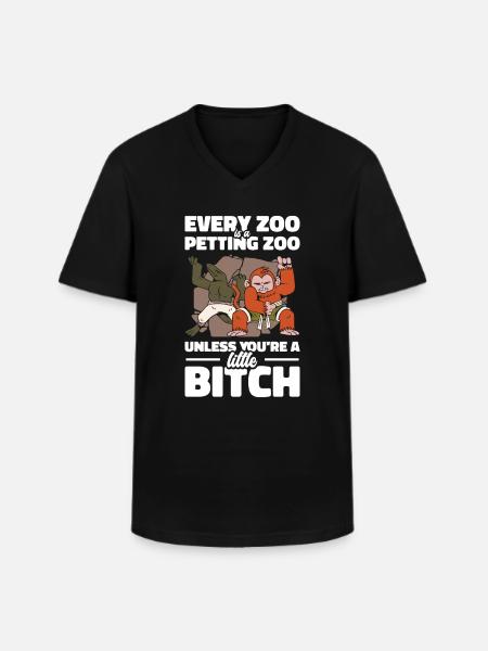 Dyrepasser Klapper vilde dyr Dyrepassere - Klassisk herre T-shirt med V-udskæring - sort