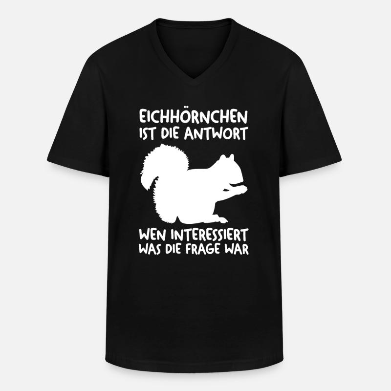 Erdmännchen - Männer-T-Shirt mit V-Ausschnitt - Schwarz