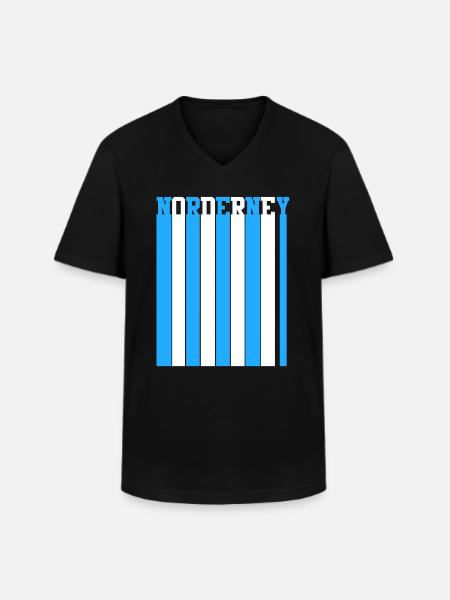 North Sea Norderney - Men's V-Neck T-Shirt - black