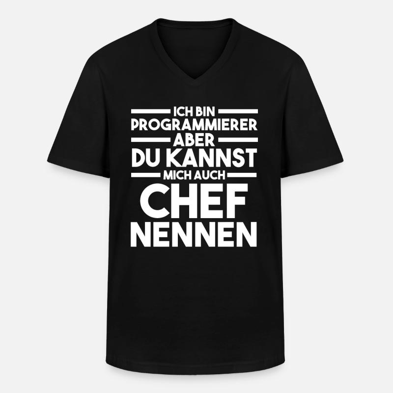 Programmieren Entwickler Coder Programmierer - Männer-T-Shirt mit V-Ausschnitt - Schwarz