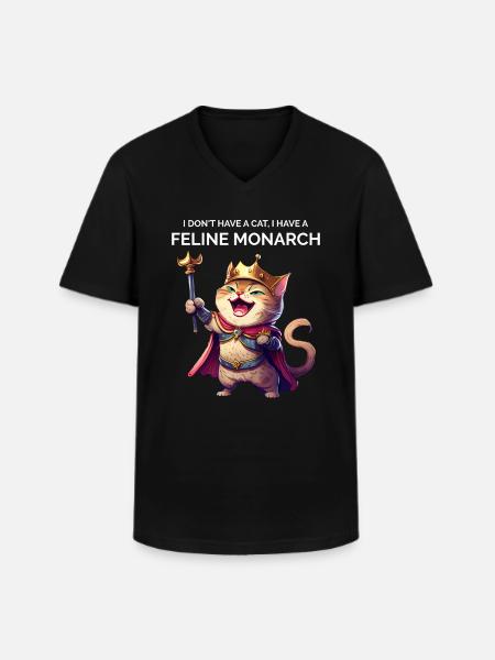 Pet Owner Cat Lover - Men's V-Neck T-Shirt - black