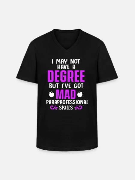 Paraprofessional Teacher Para Educator - Men's V-Neck T-Shirt - black