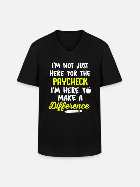Paraprofessional Teacher Para Educator - Men's V-Neck T-Shirt - black