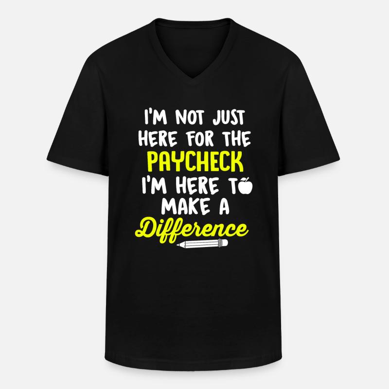 Paraprofessional Teacher Para Educator - Men's V-Neck T-Shirt - black