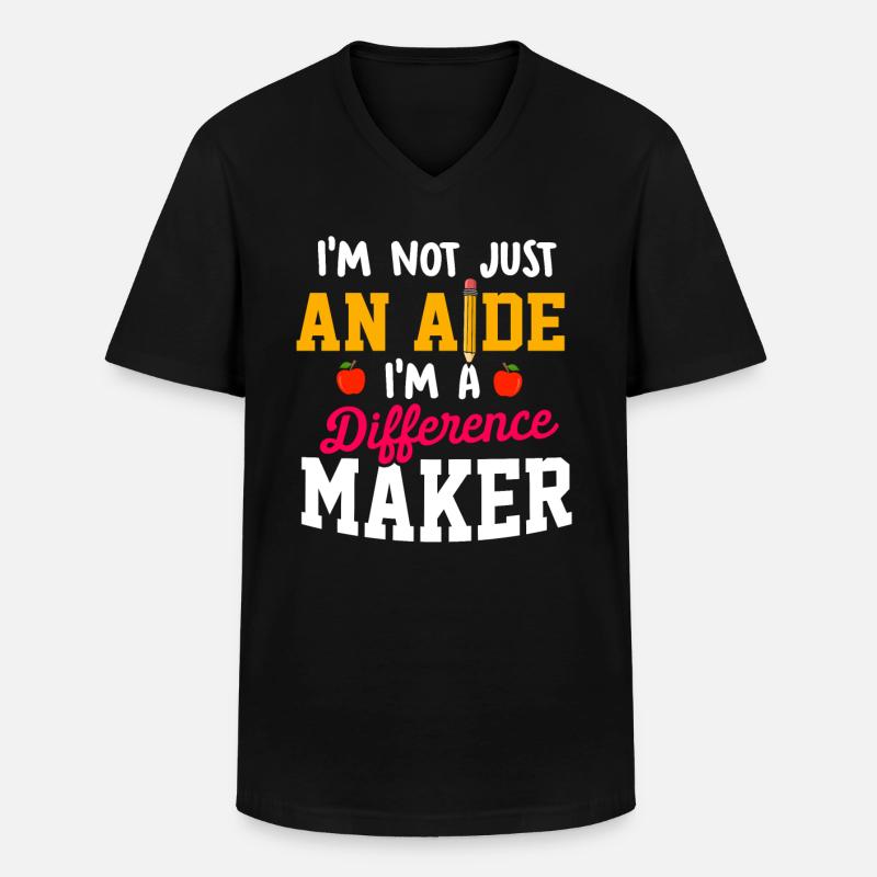 Paraprofessional Teacher Para Educator - Men's V-Neck T-Shirt - black
