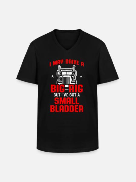 Truck Driver Trucker Driving - Men's V-Neck T-Shirt - black