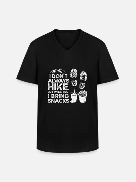 Hiking Camping Mountain Hiker - Men's V-Neck T-Shirt - black