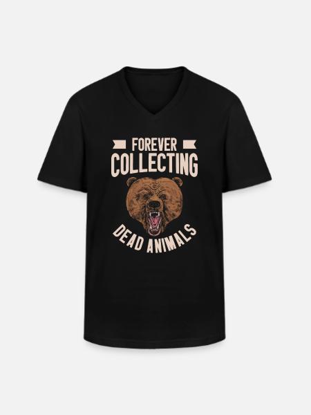 Taxidermist Taxidermy Mounting Stuffing - Men's V-Neck T-Shirt - black