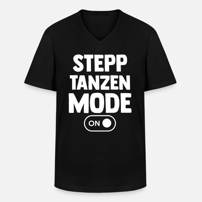 Tänzer Stepptanz - Männer-T-Shirt mit V-Ausschnitt - Schwarz