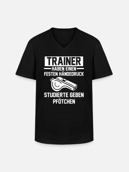 Sportmannschaft Trainer - Männer-T-Shirt mit V-Ausschnitt - Schwarz