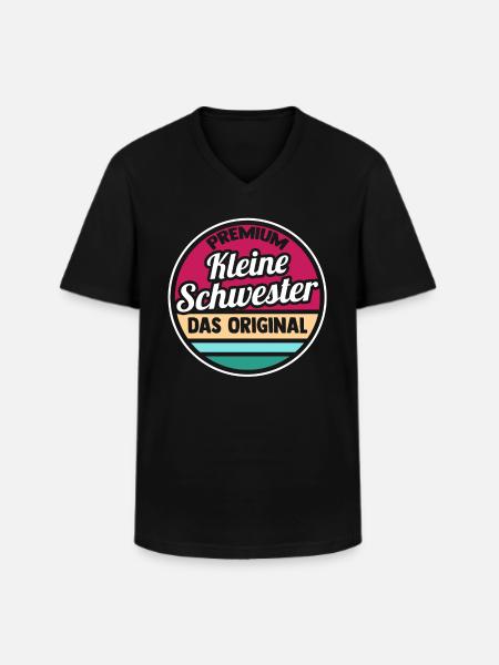 Geschwister Schwestern Schwester - Männer-T-Shirt mit V-Ausschnitt - Schwarz