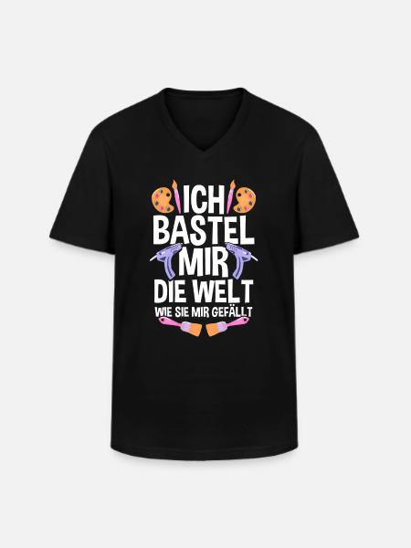 Bastler Bastelunterricht Basteln - Männer-T-Shirt mit V-Ausschnitt - Schwarz