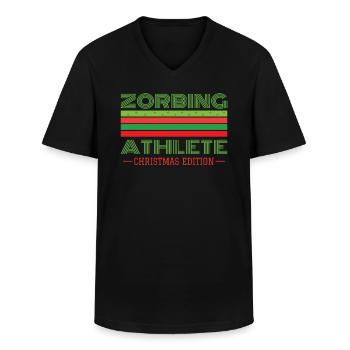 Zorbing Athlete - Männer-T-Shirt mit V-Ausschnitt - Schwarz - Vorne - AI Model Male 178 dark (178cm)