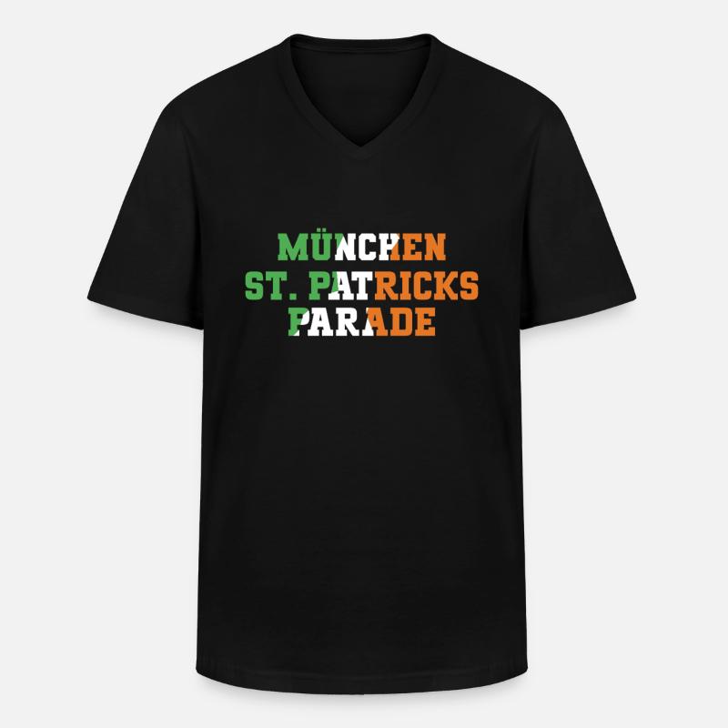 Sankt Patricks Day - Männer-T-Shirt mit V-Ausschnitt - Schwarz