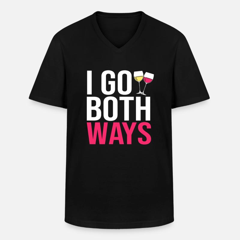 Sommelier - Männer-T-Shirt mit V-Ausschnitt - Schwarz