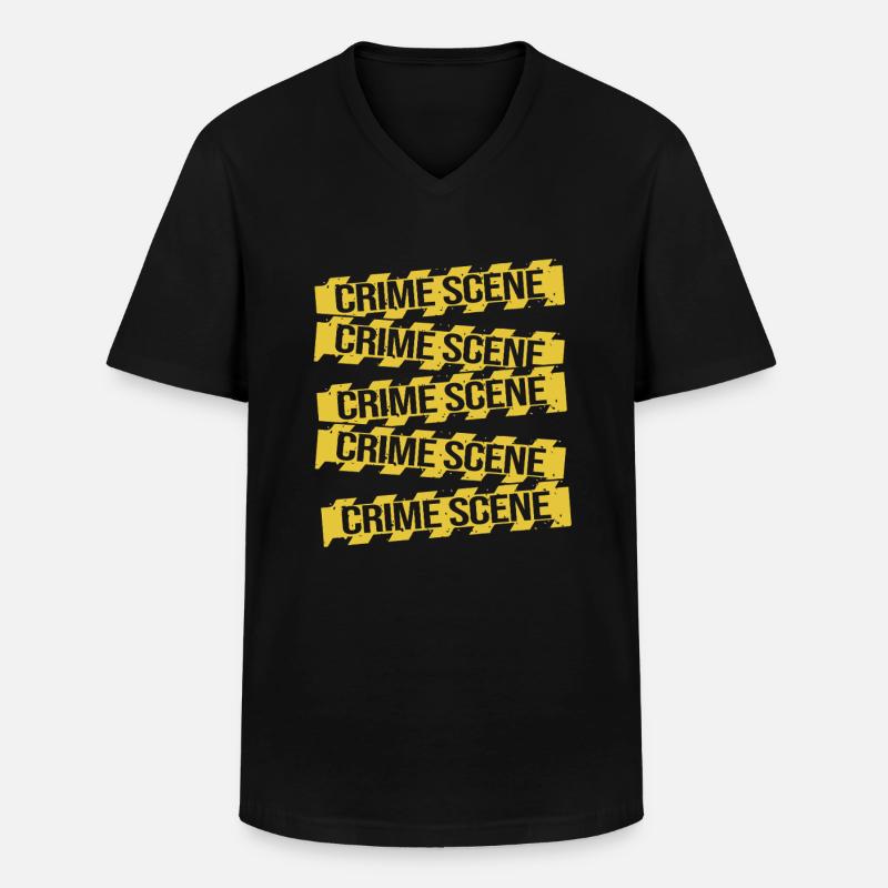 Forensik Forensiker - Männer-T-Shirt mit V-Ausschnitt - Schwarz
