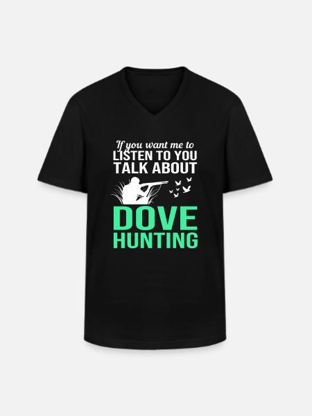 Pigeon Hunt Hunting Hunters - Men's V-Neck T-Shirt - black