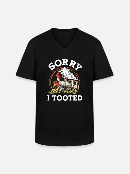 Modelleisenbahn Modellbau Modellbauer - Männer-T-Shirt mit V-Ausschnitt - Schwarz