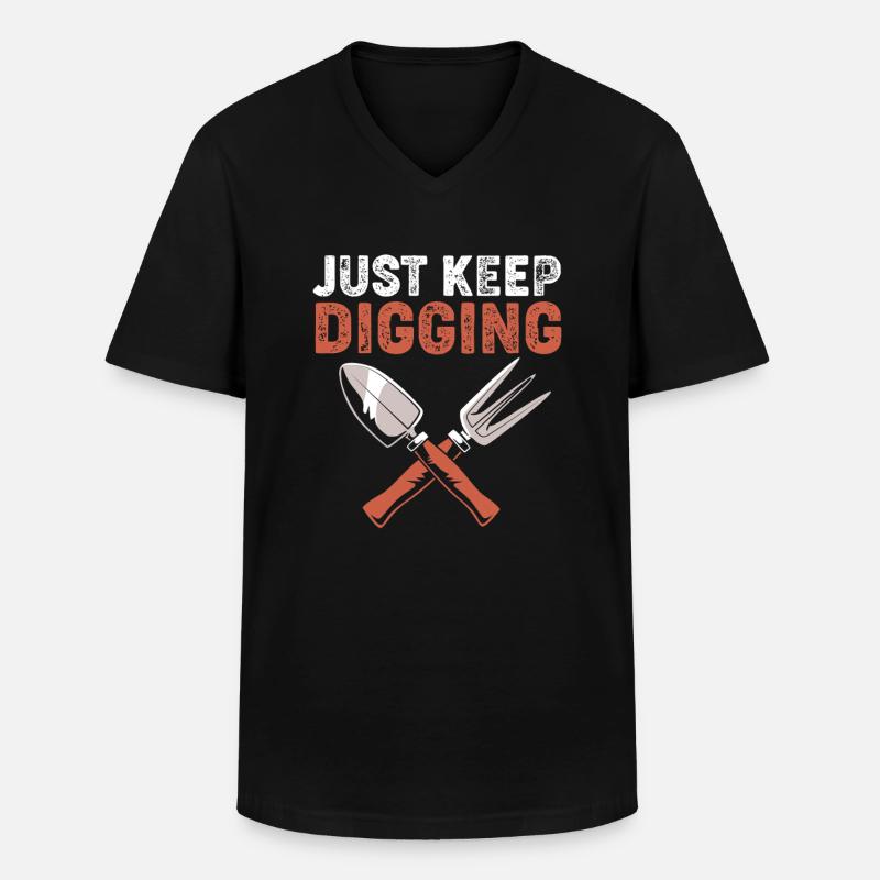 Archäologie - Männer-T-Shirt mit V-Ausschnitt - Schwarz