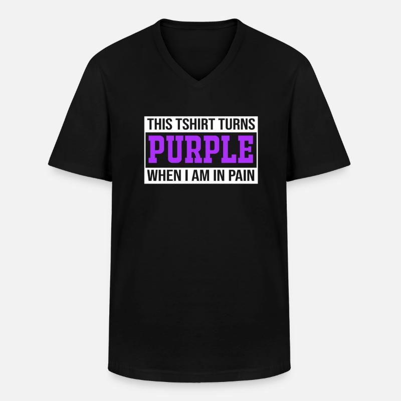 Fibro Fibromyalgie - Männer-T-Shirt mit V-Ausschnitt - Schwarz