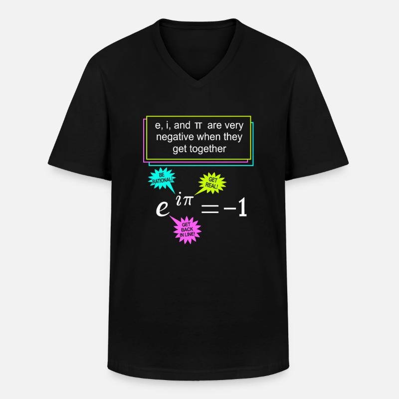 Mathematician Math Mathematical Mathematics - Men's V-Neck T-Shirt - black