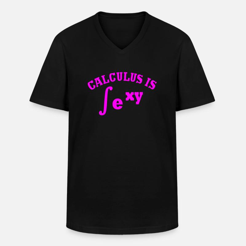 Mathe Mathematik mathematisch Mathematiker - Männer-T-Shirt mit V-Ausschnitt - Schwarz