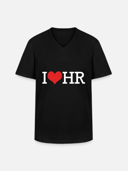 Responsable RH - T-shirt col V Homme - noir