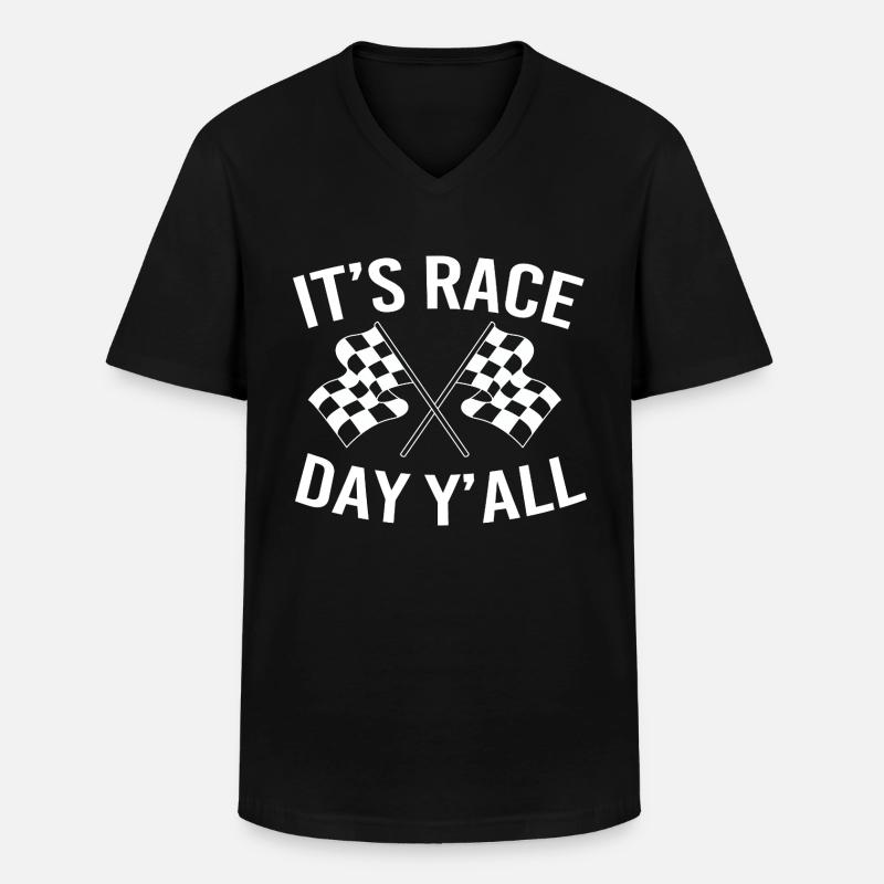 Drag Race - Männer-T-Shirt mit V-Ausschnitt - Schwarz