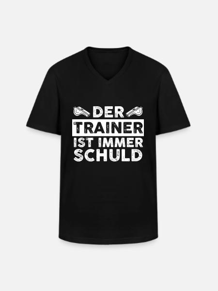 Sportmannschaft Trainer - Männer-T-Shirt mit V-Ausschnitt - Schwarz