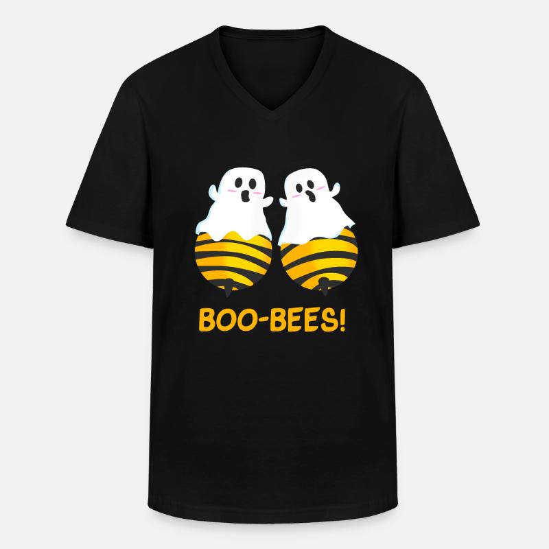 BOO-BEES! Bienen oder Gespenster? - Männer-T-Shirt mit V-Ausschnitt - Schwarz