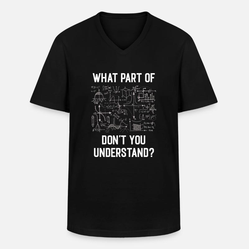 Mathematician math student gift - Men's V-Neck T-Shirt - black