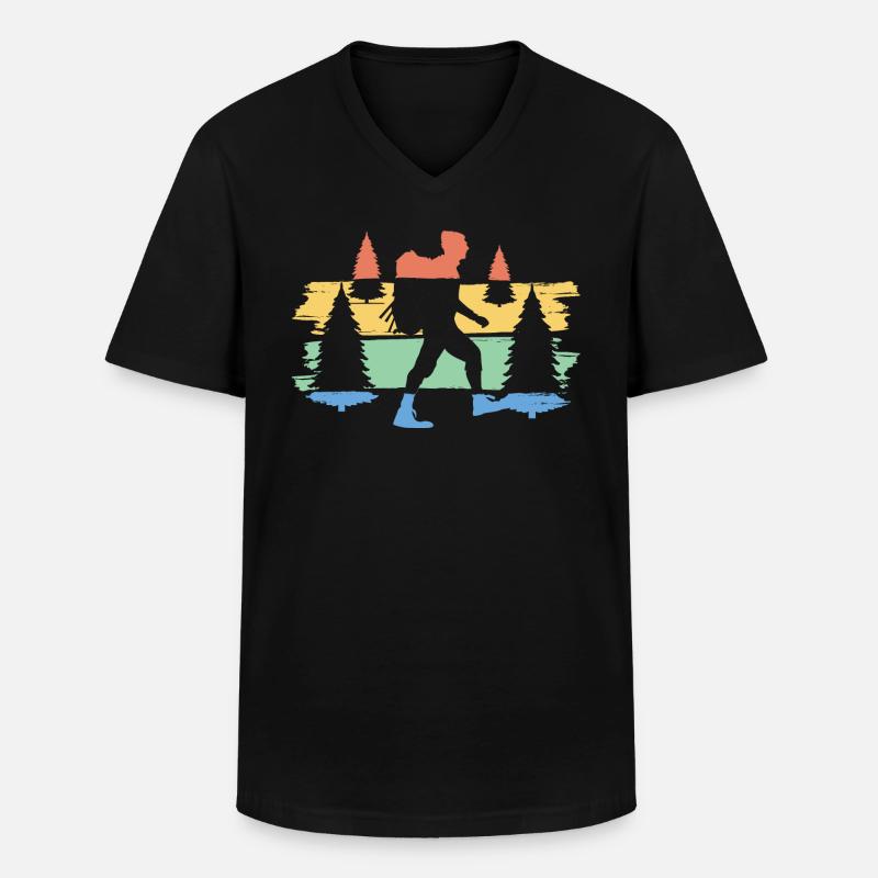 Wandern Wanderung Wanderer Geschenk - Männer-T-Shirt mit V-Ausschnitt - Schwarz