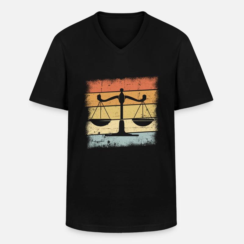 Rechtsanwalt Geschenk - Männer-T-Shirt mit V-Ausschnitt - Schwarz