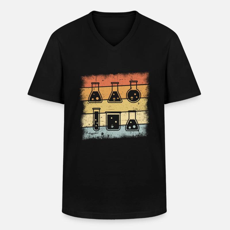 Chemiker Geschenk - Männer-T-Shirt mit V-Ausschnitt - Schwarz