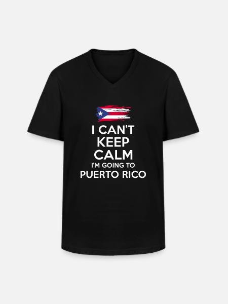 Puerto Rico Holidays - Men's V-Neck T-Shirt - black