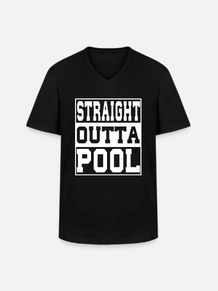 Pool saying funny - Men's V-Neck T-Shirt - black