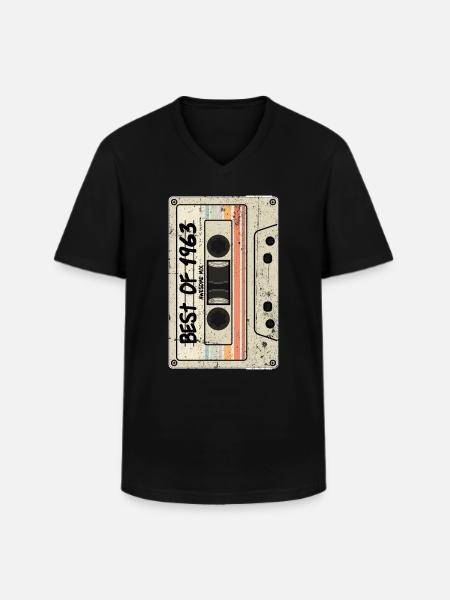 Best of 1963 - Männer-T-Shirt mit V-Ausschnitt - Schwarz