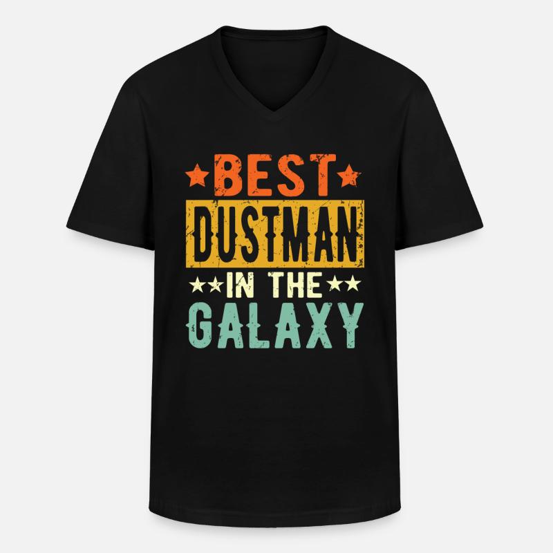 Best Müllmann ever Müllmann Geschenk - Männer-T-Shirt mit V-Ausschnitt - Schwarz
